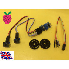 Raspberry Pi -  Motor Wheel Encoder Photoelectric Encoder  2 Port with 2 Wheel